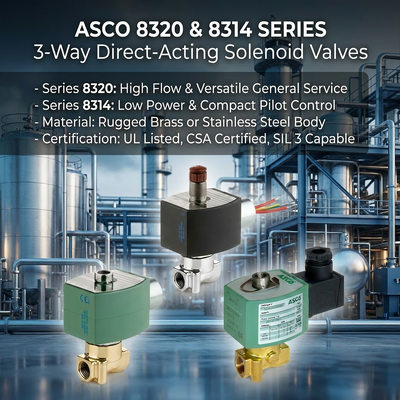 ใหม่ ASCO 8320 8314 3 Way Solenoid วาล์ว LCD Ex d HART Valve Controller สมาร์ทวาล์ว Positioner โรงงาน OEM