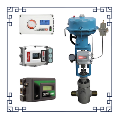 อุตสาหกรรมน้ำมันและก๊าซปลา-ERวาล์วควบคุมนิวเมติกและPositioner Fish-Er DVC2000 DVC6200 3582IและMasoneilan 4700E