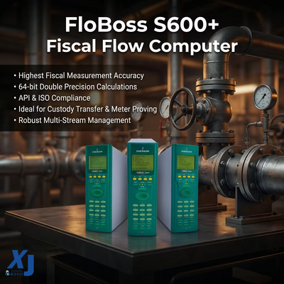 FloBoss S600+ เครื่องคำนวณการไหล การไหลทางอุตสาหกรรม คอมพิวเตอร์ การดูแล การถ่ายโอน ตัวควบคุมการไหลของกระบวนการของเหลว ก๊าซ ของเหลว