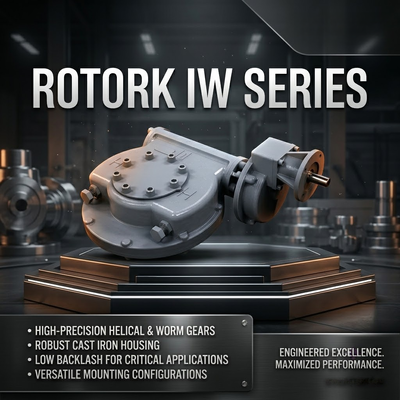 กระปุกเกียร์แบบหมุนสี่ส่วน Rotork IW5 IR1 Series กระปุกเกียร์ตัวหนอน บอลวาล์วไฟฟ้า วาล์วผีเสื้อ ปลั๊กวาล์ว