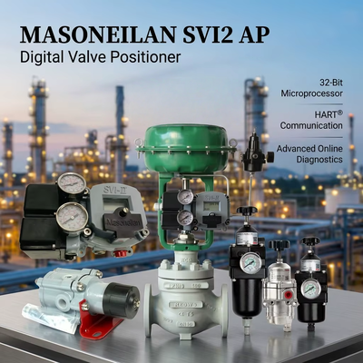 ผู้จําหน่าย Masoneilan 78-40 SVI2 AP Smart Digital Valve Positioner Tissin Air Filter Regulator เครื่องควบคุมอากาศ