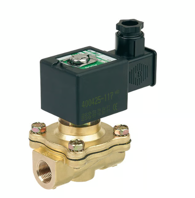 ASCO 210 Series 2 Way ทองเหลืองโซลินอยด์วาล์วนำร่องดำเนินการปกติปิดน้ำอากาศก๊าซควบคุมของเหลว