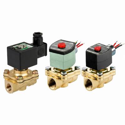 ASCO 210 Series 2 Way ทองเหลืองโซลินอยด์วาล์วนำร่องดำเนินการปกติปิดน้ำอากาศก๊าซควบคุมของเหลว