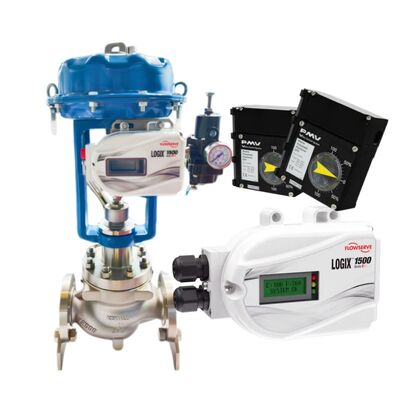 Flowserve Logix 1500 Digital Valve Positioner with HART 7 Communication IP66 NEMA 4X Protection and 4–20 mA DC Input Signal