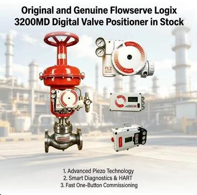 เครื่องวางตําแหน่งวาล์วดิจิตอล Flowserve Logix 3200MD ของแท้และเดิมในคลัง