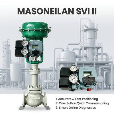 Masoneilan SV II AP เครื่องตั้งตําแหน่งวาล์วดิจิตอลความสามารถสูง SVI2-21123111