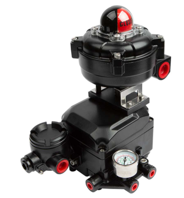 TISSIN TS600R Rotary Electro Pneumatic Valve Positioner 4 20mA IP66 การควบคุมเครื่องปรับอัตราการทํางานจากอลูมิเนียมเหล็ก