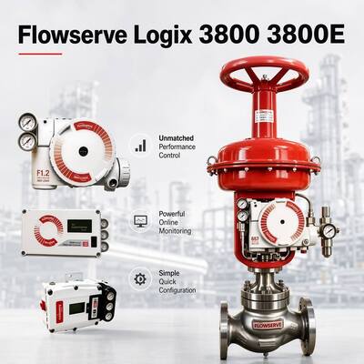 Flowserve Logix 3800 3800E เครื่องตั้งตําแหน่งวาล์วดิจิตอล