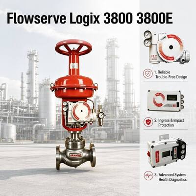 ความแม่นยําสูง Flowserve Logix 3800 3800E ตัวตั้งแวลล์ดิจิตอล