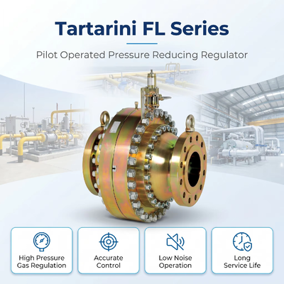 Emer-son Tartarini FL Series Pilot Operated Gas Pressure Reducing Valve Natural Gas Distribution Gas Pressure Regulator
