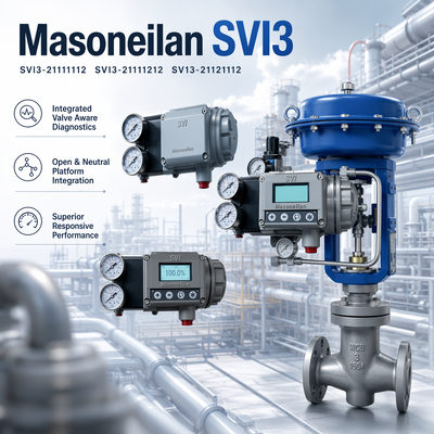 Masoneilan SVI3 เครื่องวางตําแหน่งวาล์วดิจิตอลใหม่ SVI3-21111112 SV13-21111212 SV13-21121112 สต็อค ซัพพลาย