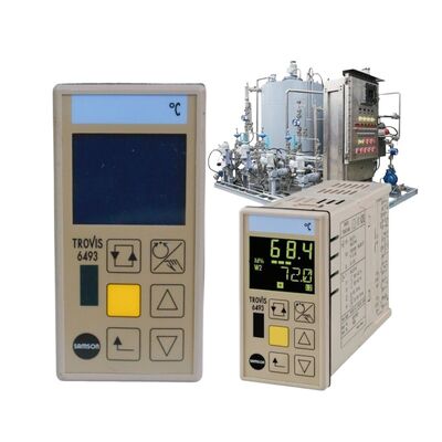 SAMSON TROVIS 6493 คอนโทรลเลอร์ควบคุมกระบวนการแบบกะทัดรัด ตัวควบคุมอุณหภูมิ ความดัน การไหล คอนโทรลเลอร์อิเล็กทรอนิกส์