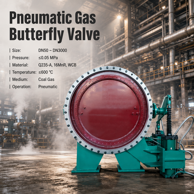 ประเทศจีน OEM พนูเมติกก๊าซ วาล์ว Butterfly กลองหล่อท่อก๊าซ โรงไฟฟ้าขนาดสูง Industrial Butterfly Valve