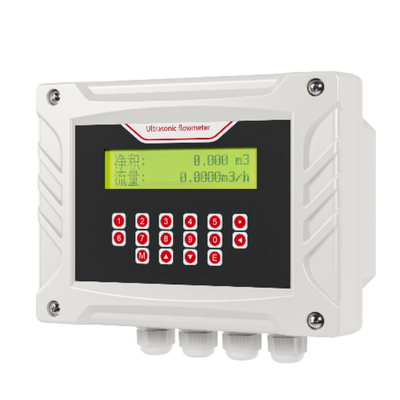 Supmea FSC400 Wall Mounted Clamp on Ultrasonic Flow Meter Transit Time Digital Liquid Flow Meter