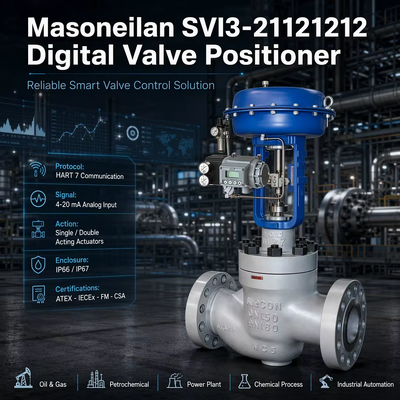 Masoneilan SVI3-21121212 Digital HART Electro Pneumatic Smart Valve Positioner
