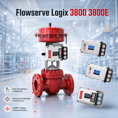 Flowserve Logix 3800 3800E เครื่องตั้งตําแหน่งวาล์วดิจิตอล