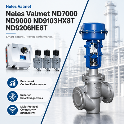 ตัวควบคุมตำแหน่งวาล์วอัจฉริยะแบบนิวแมติกดิจิทัล Neles Valmet ND7000 ND9000 ND9103HX8T ND9206HE8T สำหรับอุตสาหกรรมปิโตรเคมี น้ำมัน และก๊าซ