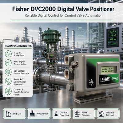 เครื่องปรับตําแหน่งวาล์วปัญญาใหม่ Fisher Fieldvue DVC2000 Fisher 846