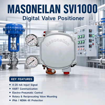 Masoneilan SVI1000 HART เครื่องควบคุมวาล์วดิจิตอล