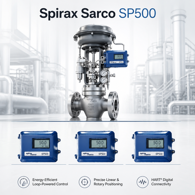 สไปแร็กซ์ ซาร์โค SP500 ดิจิทัลวาล์วโพซิชันเนอร์สำหรับระบบหม้อไอน้ำ, รองรับวาล์วควบคุมของฉงชิ่งฉวนอี้