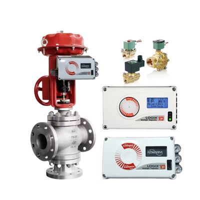Flowserve Logix 520MD ดิจิทัล HART อิเล็กโทรนิวแมติก สมาร์ทวาล์ว คอนโทรลเลอร์ คอนโทรลวาล์ว โพซิชันเนอร์ พร้อมโซลินอยด์วาล์ว Asco