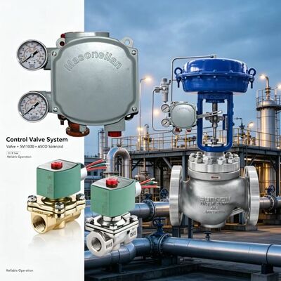 Masoneilan SVi1000 Digital Valve Positioner 4-20mA HART Pneumatic Control พร้อมโซลินอยด์วาล์ว ASCO