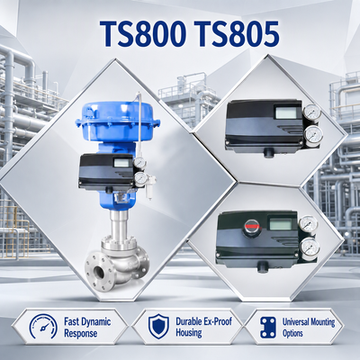 TS800 TS805 ซีรีส์ HART Digital Globe Valve Smart Valve Positioner เครื่องตั้งตําแหน่ง