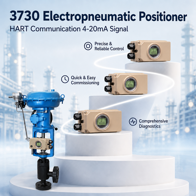 3730 สมาร์ทอิเล็กโทรนิวแมติกโพซิชันเนอร์ HART 4 20mA การสอบเทียบอัตโนมัติ การวินิจฉัยวาล์วควบคุม