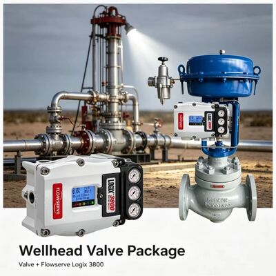 Flowserve Logix 3800 Digital Positioner with ASCO Solenoid Valve Precision Control Package