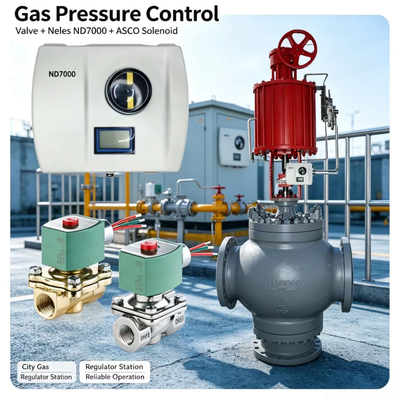 Valmet Me-sto Neles ND7000 Intelligent Digital Valve Controller with ASCO Solenoid Valve for Process Control