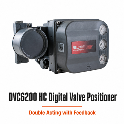 DVC6200 HC เครื่องควบคุมวาล์วดิจิตอล เครื่องตั้งวาล์วแบบทํางานสองครั้ง พร้อม Feedback