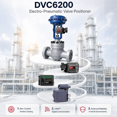 FIELDVUE DVC6200 Smart Valve Positioner 4 20mA IP66 เครื่องควบคุมวาล์วดิจิตอล