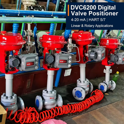สต็อค DVC6200 PD เครื่องตั้งตําแหน่งวาล์วดิจิตอลสมาร์ท พร้อมระบบวินิจฉัยผลงาน