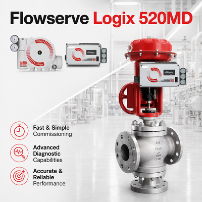 Flowserve Logix 520MD Plus ดิจิตอล HART 7 Positioner 4 20mA IP66