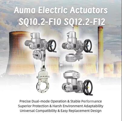 Brand New Auma SA SQ Series Electric Valve Actuator High Pressure Balanced Caged Electric Control Valve 