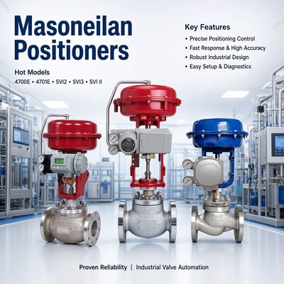 ตัวแทนจำหน่าย Masoneilan ดั้งเดิม Masoneilan 4700E SVI1000 SVI2 SVI3 Valve Positioner