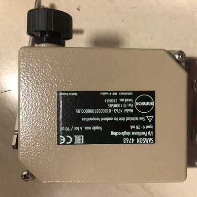 Samson 4763 Compact 4-20mA Electropneumatic Positioner with Die-cast Aluminum Housing for Pneumatic Valve Actuators