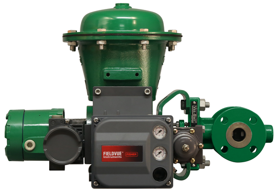 Fisher FIELDVUE 4400 เครื่องส่งตําแหน่งดิจิตอล เครื่องส่ง 4-20 mA Feedback with Valve