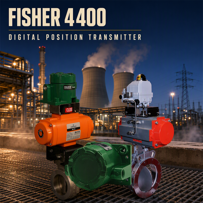 Fisher FIELDVUE 4400 Digital Valve Position Transmitter พร้อมเซ็นเซอร์แบบไม่สัมผัส, รองรับ SIL 2 และการสื่อสาร HART 7