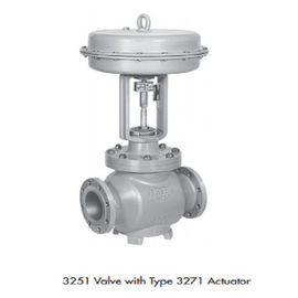 ANSI เวอร์ชั่นอัลลอยเหล็กไฟฟ้าวาล์วควบคุม 3251 ซีรีส์ด้วย Positioner วาล์ว