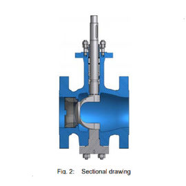DN 25 - DN 600 วาล์วควบคุมปลั๊กโรตารี่นิวเมติกซัพพลายมีความแข็งแรงสูง
