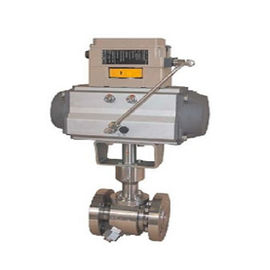 วาล์วควบคุมนิวเมติกที่ทนทาน ANSN บอลวาล์วกับ Positioner วาล์ว 3661 Digitial