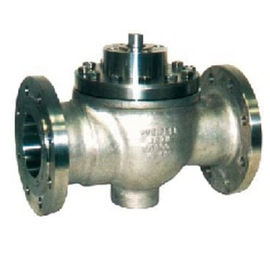 วาล์วควบคุมโรตารี่ปลั๊กแบบไฟฟ้ารุ่น DIN พร้อม -200 - 450 ° C / -328 - 842 ° F อุณหภูมิปานกลาง