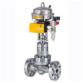 Positioner วาล์วควบคุมวัสดุที่นั่งนุ่มของ PTFE DN 25 - 200 NPS 1 - 8