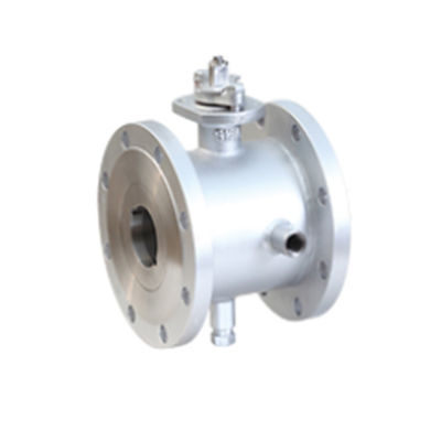 ASME B16.34 ซอฟท์ซีลหน้าแปลนเชื่อมต่อบอลวาล์วแบบแจ็คเก็ต