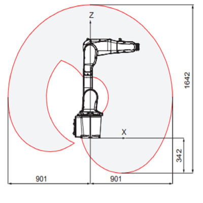 ABB IRB1200 ของแขนหุ่นยนต์ 6 แกนที่มีความยืดหยุ่นและใช้งานได้เหมือนกับหุ่นยนต์อุตสาหกรรมขนาดเล็กสำหรับการเชื่อมและการส่งมอบ