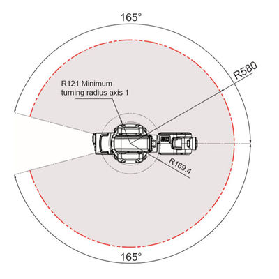 แขนหุ่นยนต์ ABB IRB 120 mini 6 แกนพร้อมตัวควบคุมขนาดกะทัดรัด IRC5 สำหรับการหยิบและวางแขนหุ่นยนต์