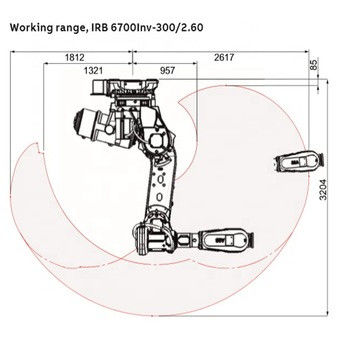 แขนหุ่นยนต์อุตสาหกรรมขนาดเล็ก ABB IRB 140 พร้อมการตอบสนองที่รวดเร็วแขนหุ่นยนต์ 6 แกนใช้งานโดยสิ้นเชิงหุ่นยนต์ทำความสะอาด / ฉีดพ่น