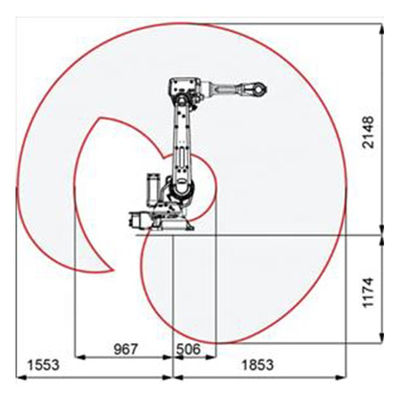 ABB Arc Welding Robot IRB 2600 การประยุกต์ใช้ในอุตสาหกรรมอย่างกว้างขวางสำหรับแขนหุ่นยนต์ Mig / Tig