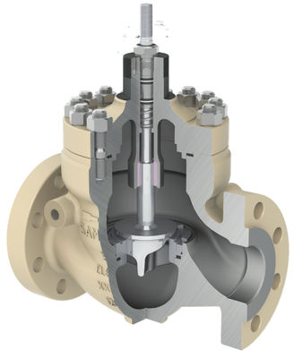 Samson Globe Valve 3251 การรวมตัวกับแอคชูเอเตอร์เพื่อควบคุมอัตราการไหลหรืออุณหภูมิ